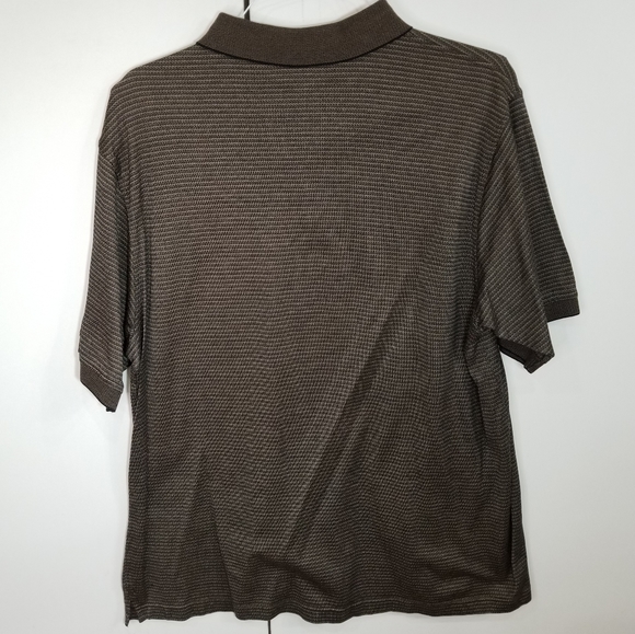 Tasso Elba Spa Stripe Short Sleeve Polo Shirt XL - Picture 8 of 15